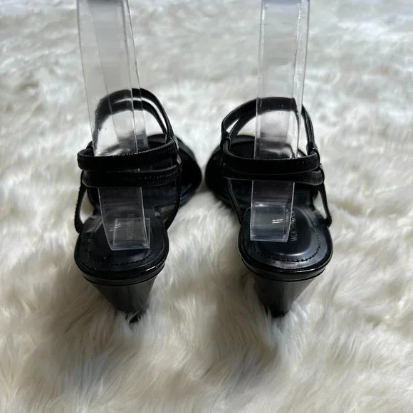 Worthington Jarret Wedge Sandals Black Size 8M - Picture 6 of 9